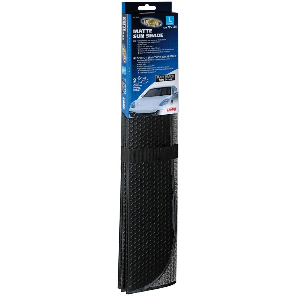 Scudo Termico Per Parabrezza - Nero Opaco - L - 72x145 Cm - Foto 2