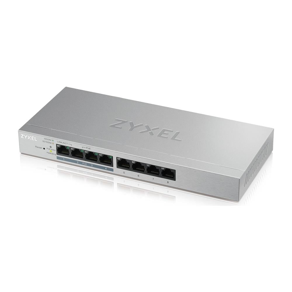 GS1200-8HP Switch Gigabit Ethernet Unmanaged Plus 8 Porte Gigabit (4 porte PoE)  - Foto 1