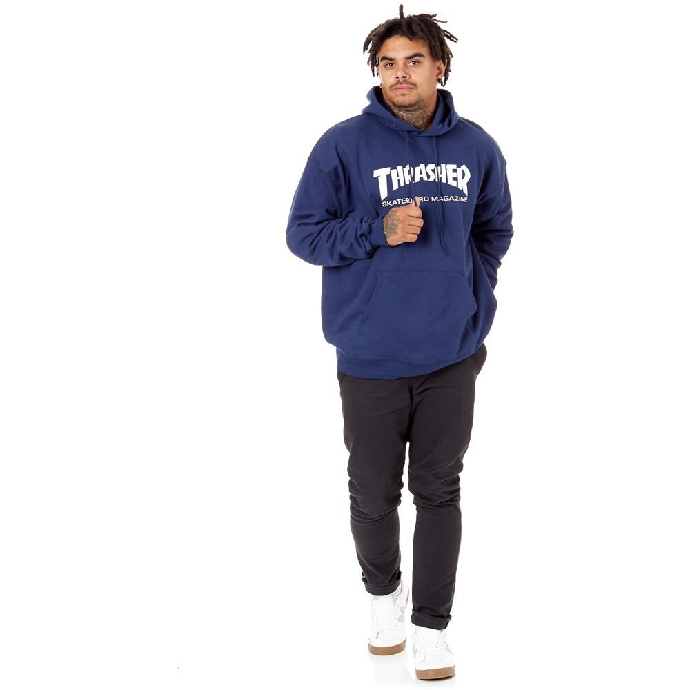 Felpa Con Cappuccio Thrasher Skate Mag Blu Scuro (xl, Blu Scuro)  - Foto 2