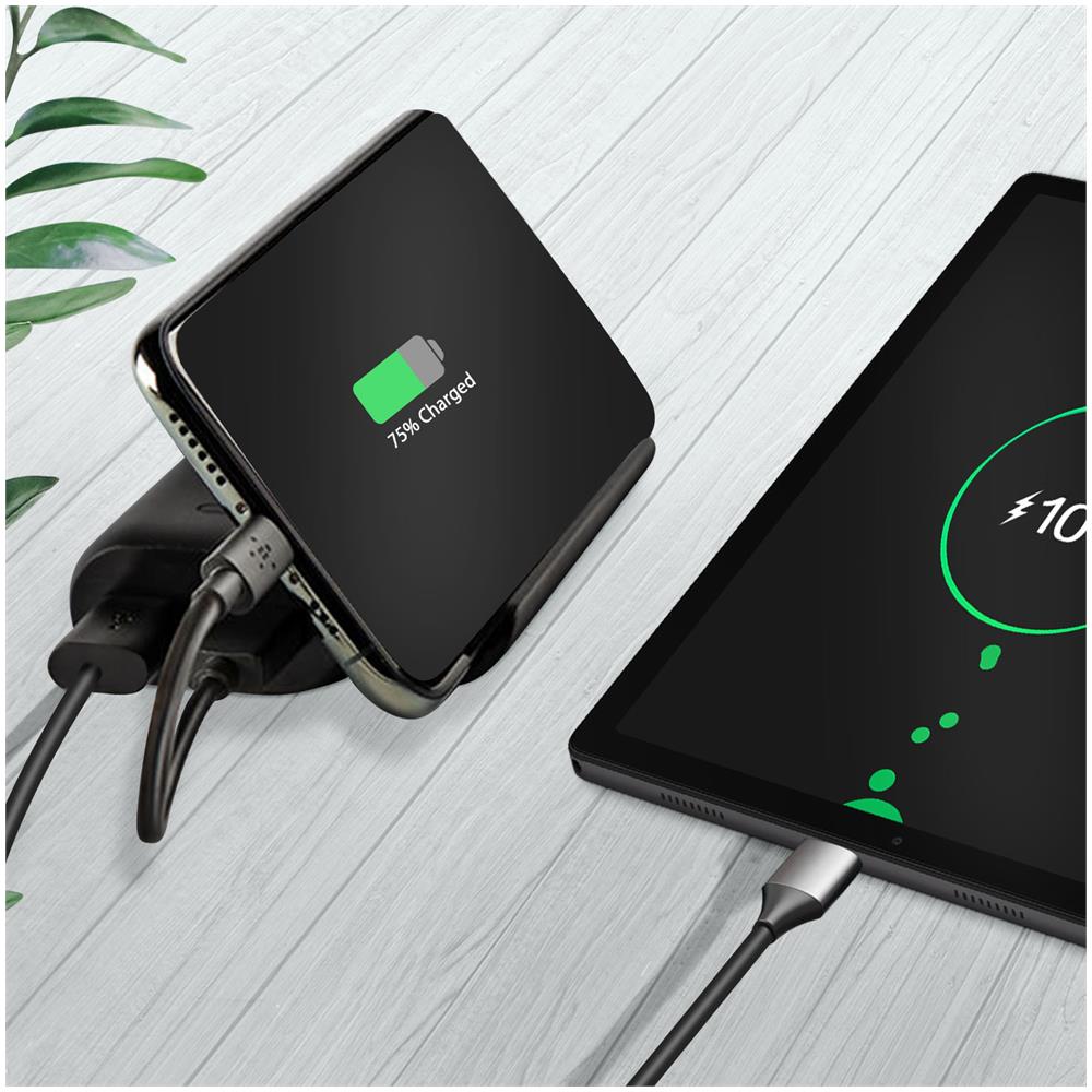 PowerBank BPZ001btBK da 5000 mAh con 2 Porte USB + Supporto Smartphone Colore Nero - Foto 5