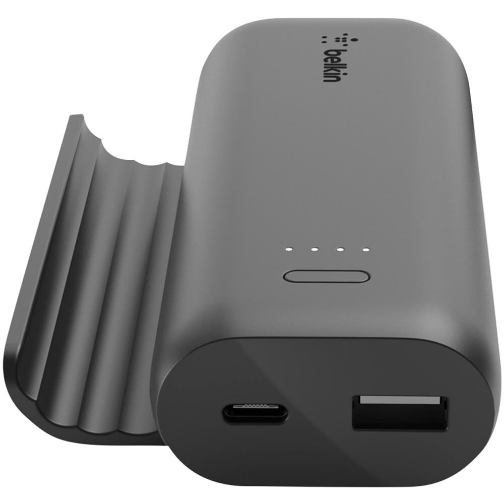 PowerBank BPZ001btBK da 5000 mAh con 2 Porte USB + Supporto Smartphone Colore Nero - Foto 2