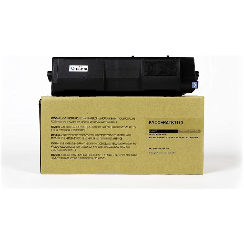TONER COMPATIBILE - Kyocera Tk-1170 1t02s50nl0 Per Ecosys M2040dn, Ecosys M2540dn, Ecosys M2640idw Fornito Di Intelligent Chip Capacità 7200 Copie Made In Italy - Foto 1