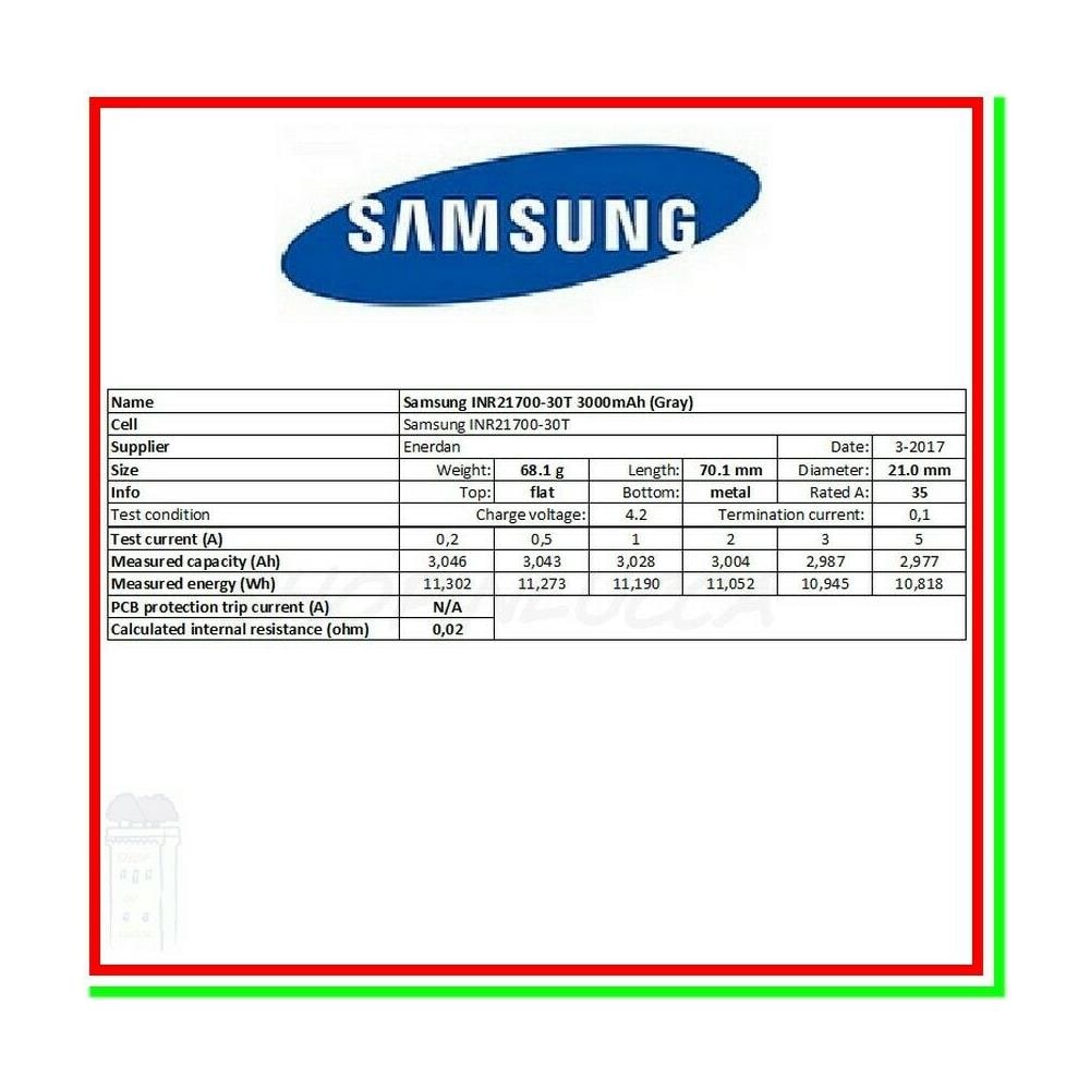 Batteria 21700 30t Pila Ricaricabile Litio 3,6v 3000mah 35a Di Scarico Polo Piatto Non Protetta - Foto 2