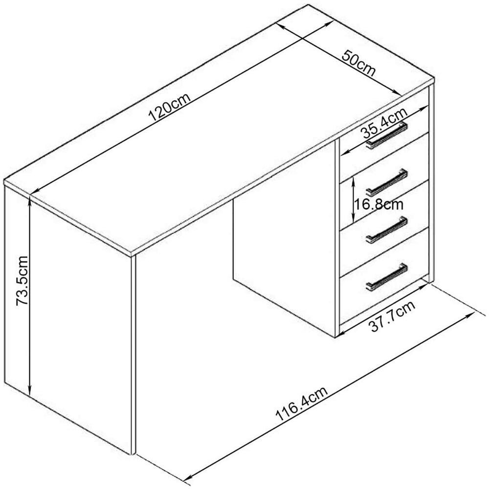 Trace - Scrivania Con Cassetti - Foto 2