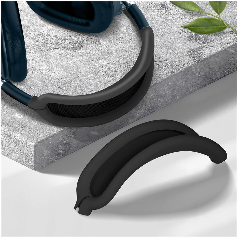 Cover Airpods Max Protezione Archetto Silicone Morbido Soft Touch Nera - Foto 6