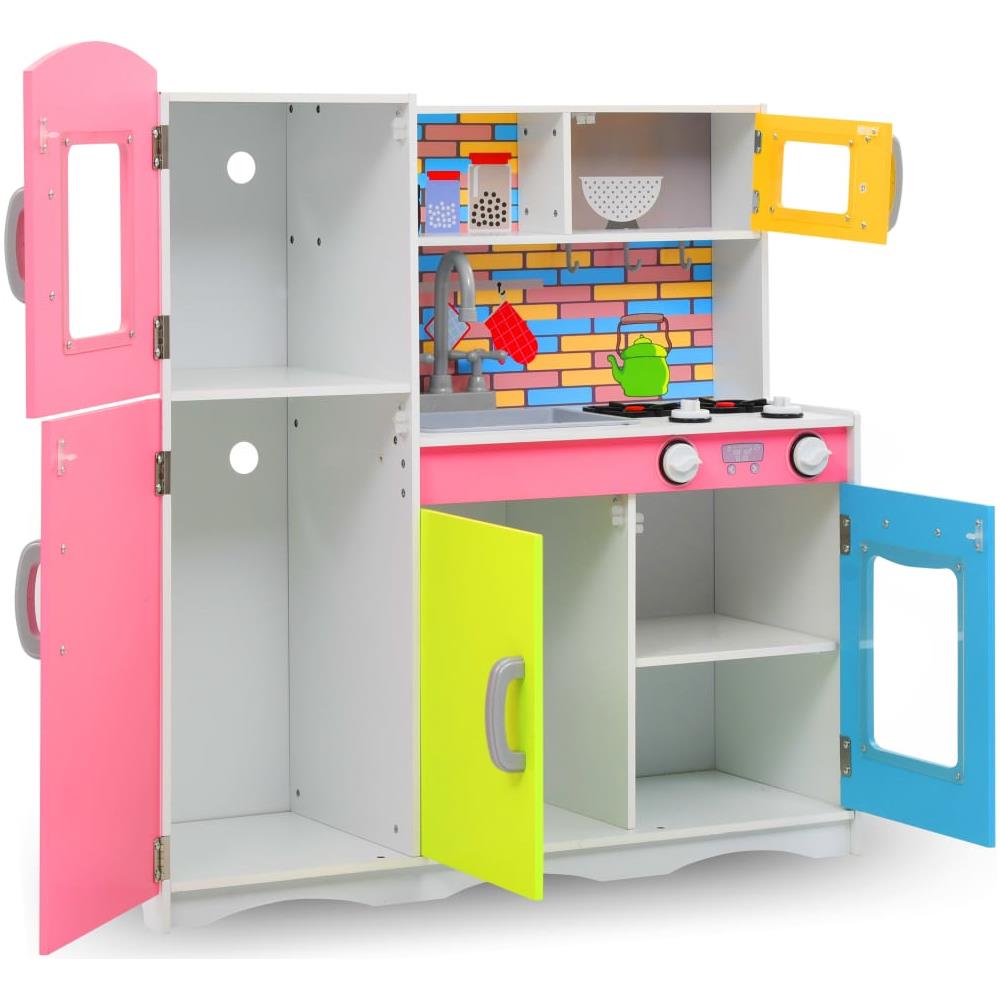 Cucina Giocattolo per Bambini in MDF 80x30x85 cm Multicolore - Foto 2