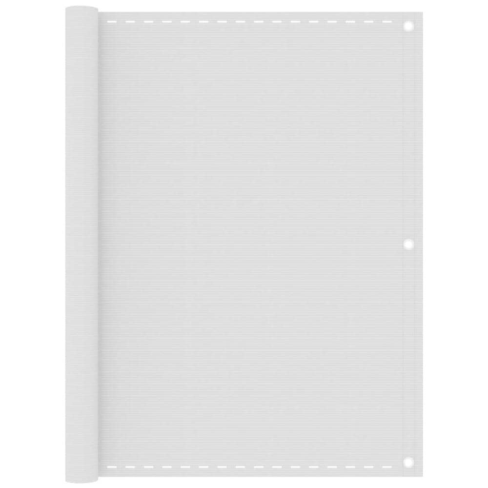 Paravento da Balcone Bianco 120x500 cm in HDPE - Foto 1