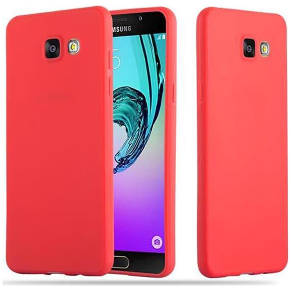 Custodia Compatibile Con Samsung Galaxy A5 2016 In Candy Rosso - Coperchio Protettivo In Silicone Tpu Flessibile - Foto 1