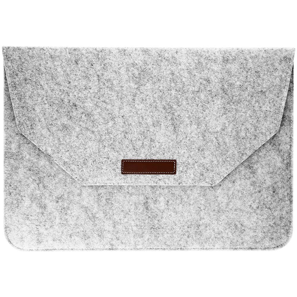 Pochette Tablet / Pc 15 Pollici In Feltro Interno Soft Touch Grigia - Foto 1
