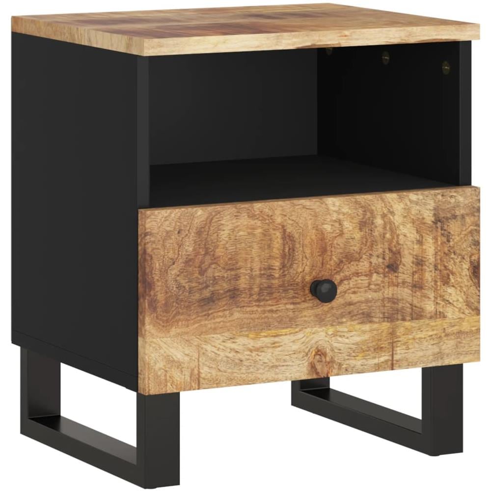 Comodino In Legno Massello Di Mango E Legno Multistrato - Foto 2