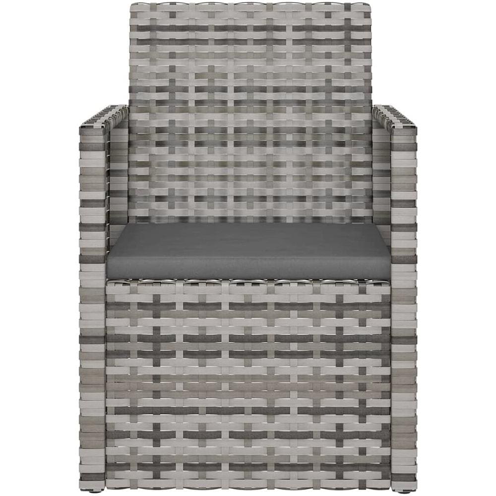 Poltrona da Giardino con Cuscino Grigio in Polyrattan - Foto 7