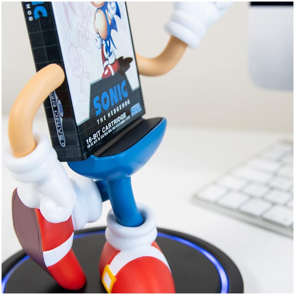 Numskull - - Sega - Sonic - Caricabatterie Wireless Per Telefoni Con Base Luminosa - 10w Di Carica Rapida - Foto 2