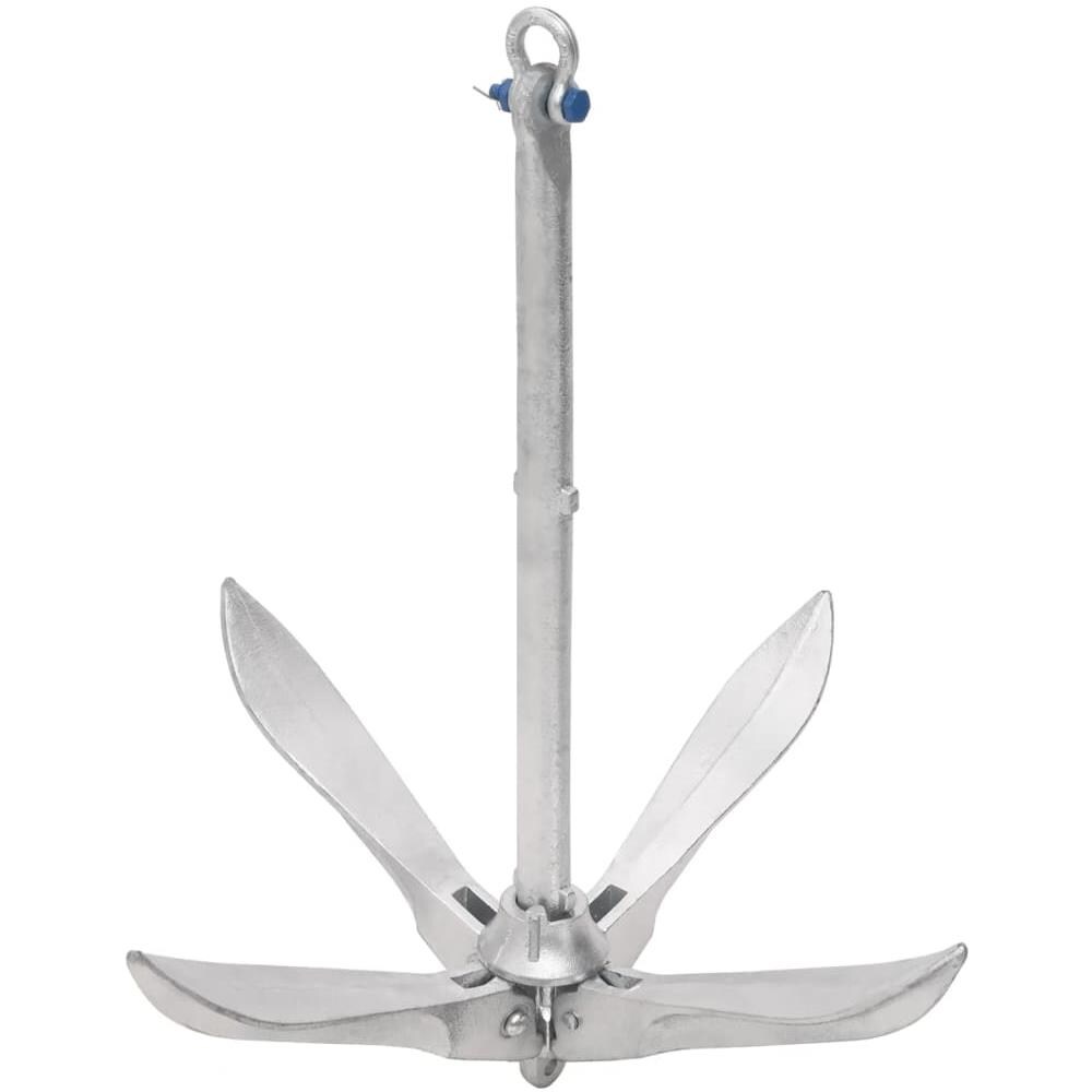 Ancora Pieghevole Argento 10 Kg In Ferro Malleabile - Foto 3