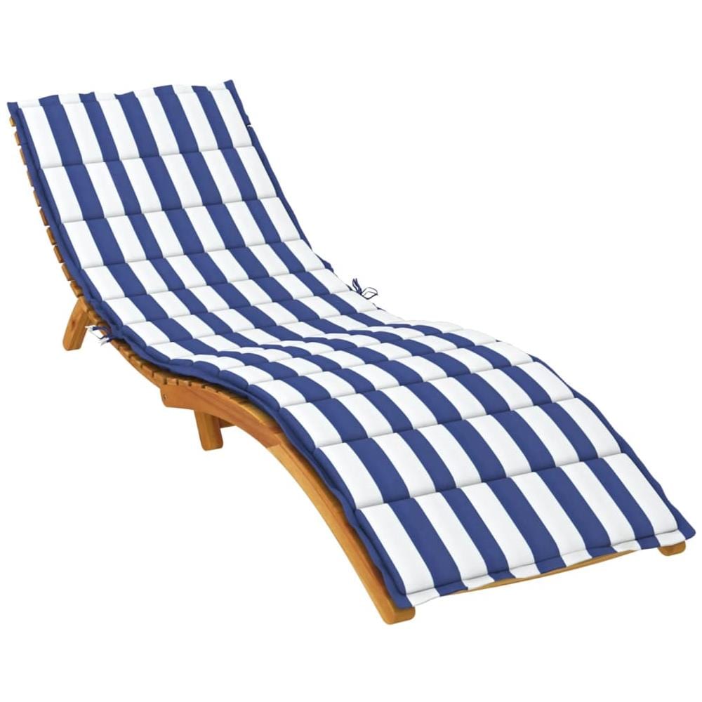 Cuscino Per Lettino A Righe Bianche E Blu In Tessuto Oxford - Foto 3