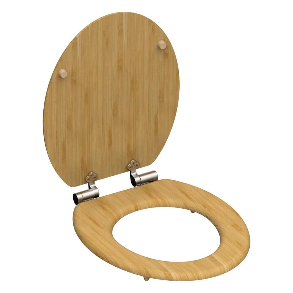 Schtte Tavoletta Wc Con Chiusura Ammortizzata Natural Bamboo - Foto 2