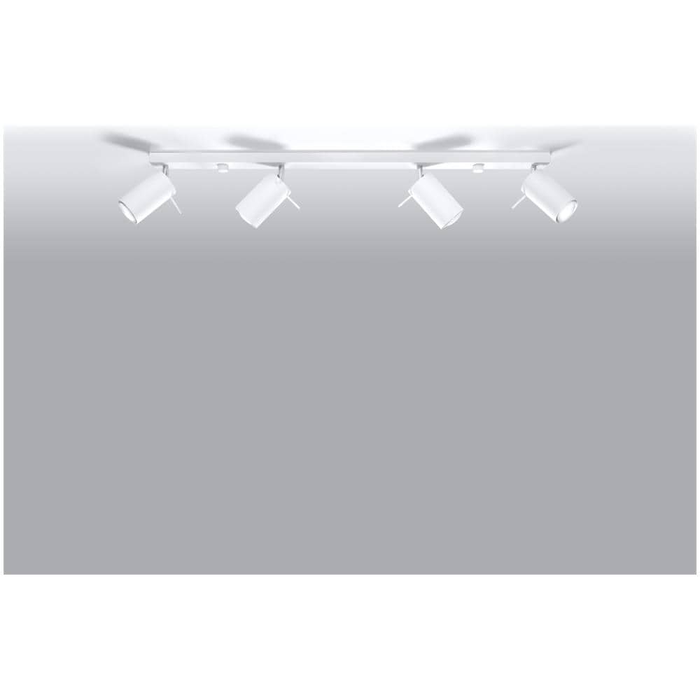 Lampada A Soffitto Ring 4l Bianco Sl. 0331 - Moderno Lampade Da Soffitto Bianco 16x80x6 Cm - Foto 2