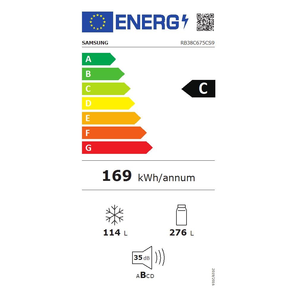 Frigorifero Combinato RB38C675CS9/EF No Frost Classe D Capacità Lorda / Netta 390/275 Litri Colore Acciaio inox - Foto 2