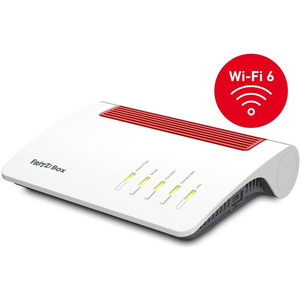 Router Wireless FRITZ!Box 5590 Fiber XGS-PON Dual-band (2.4 GHz / 5 GHz) 2 Porte RJ-11 Colore Bianco - Foto 2