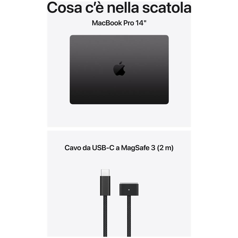 MacBook Pro 14" M5 chip 10-core CPU 10-core GPU, 32GB, 1TB SSD - Nero siderale - Foto 9