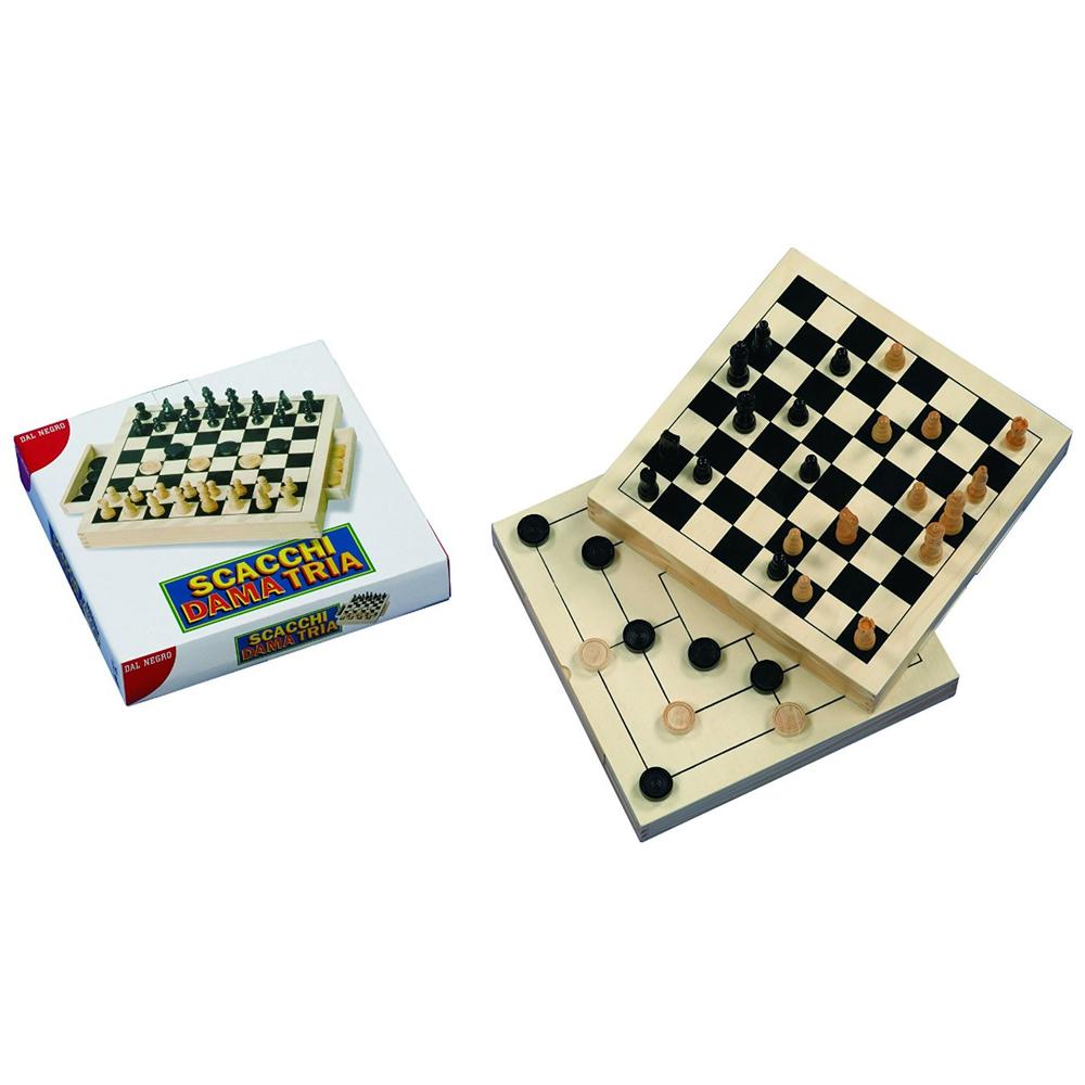 Scacchi Dama Trio Legno - Foto 1