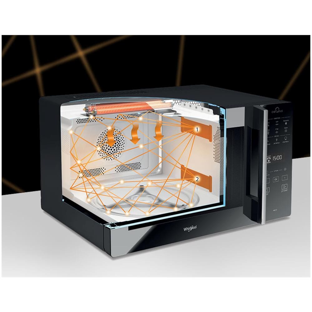 MCP 349 SL Fuori Range Microonde Combinato 25L 800W Nero / Acciaio Inossidabile Forno a Microonde - Foto 7