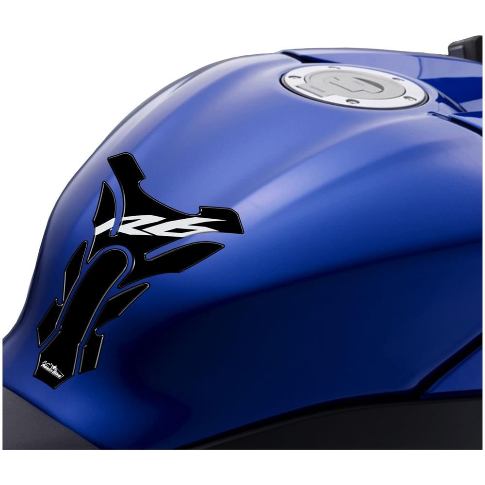 Adesivo Resinato Paraserbatoio Per Yamaha R6 - Nero - Foto 2
