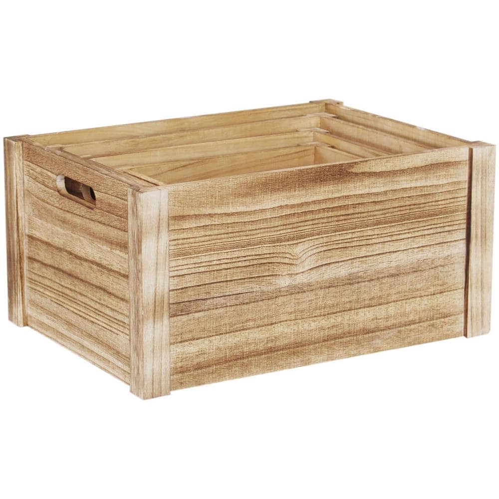 Jaxson - Set Di 4 Cassette In Legno - Foto 1