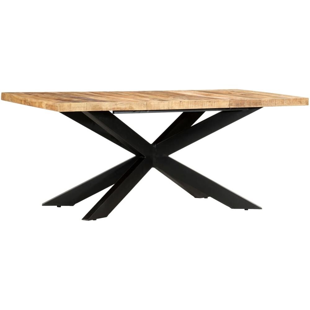 Tavolo Da Pranzo 180x90x76 Cm In Legno Massello Di Mango Grezzo - Foto 1