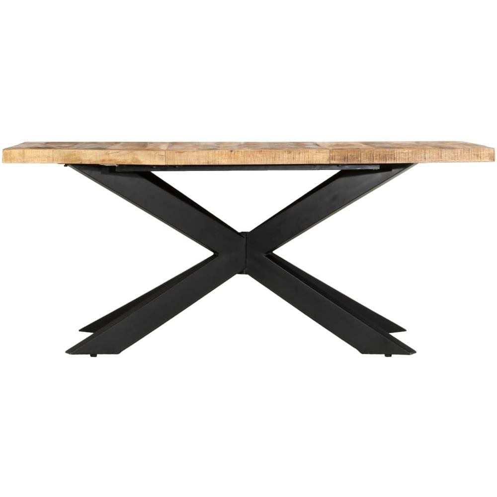 Tavolo Da Pranzo 180x90x76 Cm In Legno Massello Di Mango Grezzo - Foto 2