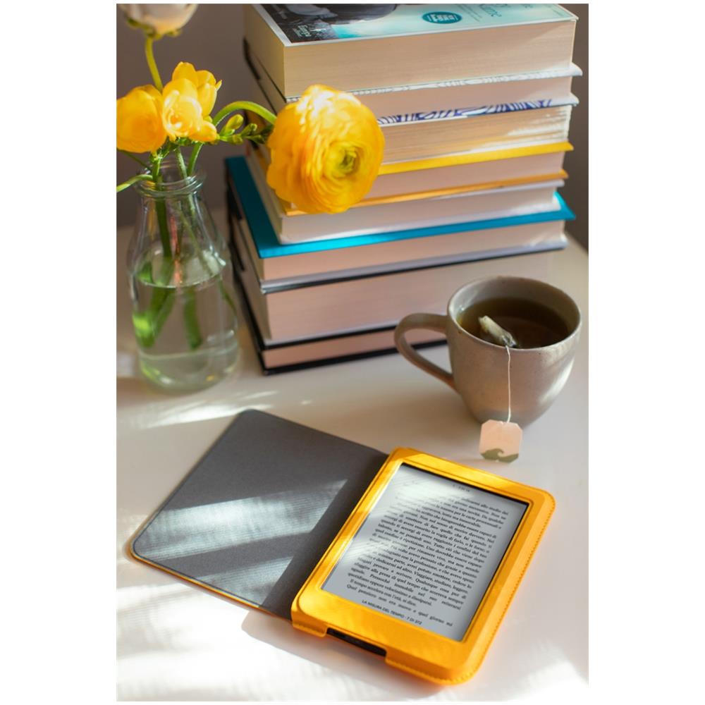 SleepCover Custodia a Libro per E-book Nia - Colore Giallo - Foto 4