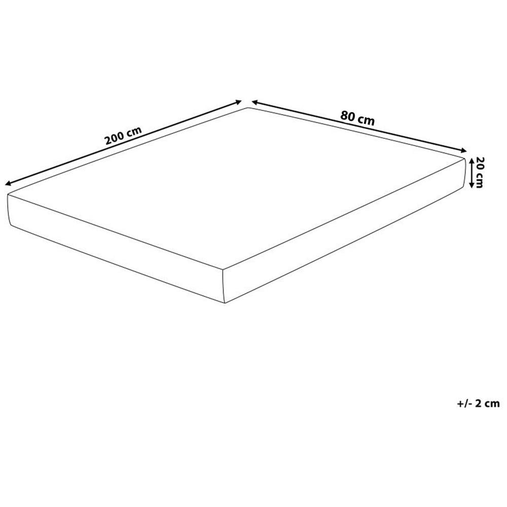 Materasso Memory Foam Medio 80 X 200 Cm Glee - Foto 2