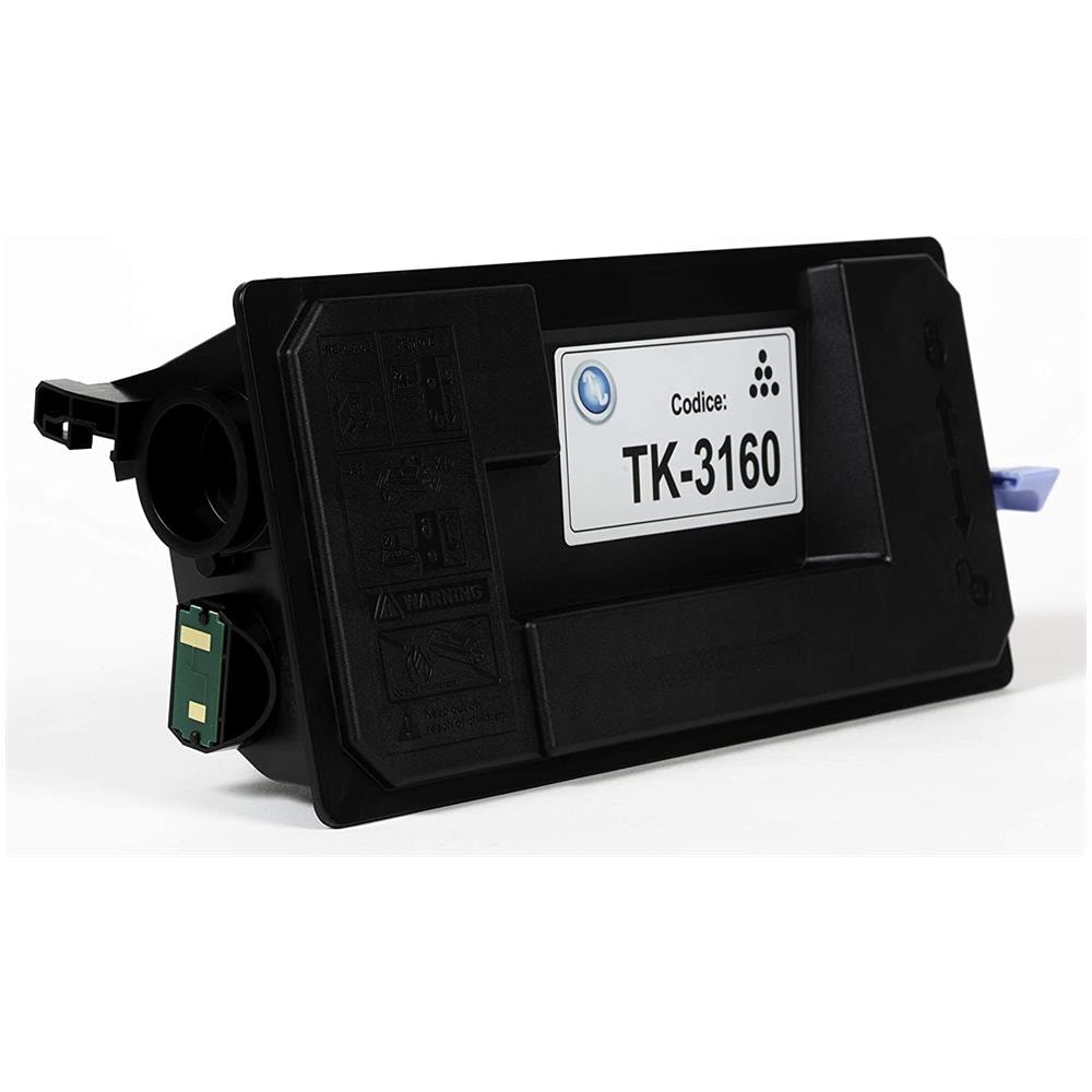 TONER COMPATIBILE -  Kyocera Tk-3160 1t02t90nl0 1t02t90nl1 Per Ecosys P3045dn, P3050dn, P3055dn, P3060dn, M3145dn, M3645dn, M3655idn, M3660idn Fornito Di Intelligent Chip Capacità 12500 Copie Made In Italy - Foto 2