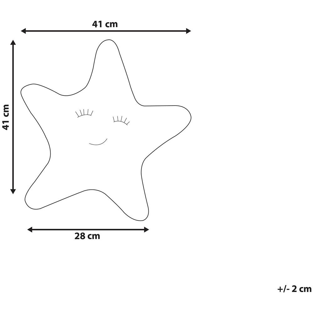 Cuscino Per Bambini A Stella 40 X 40 Cm Grigio Bhopal - Foto 2