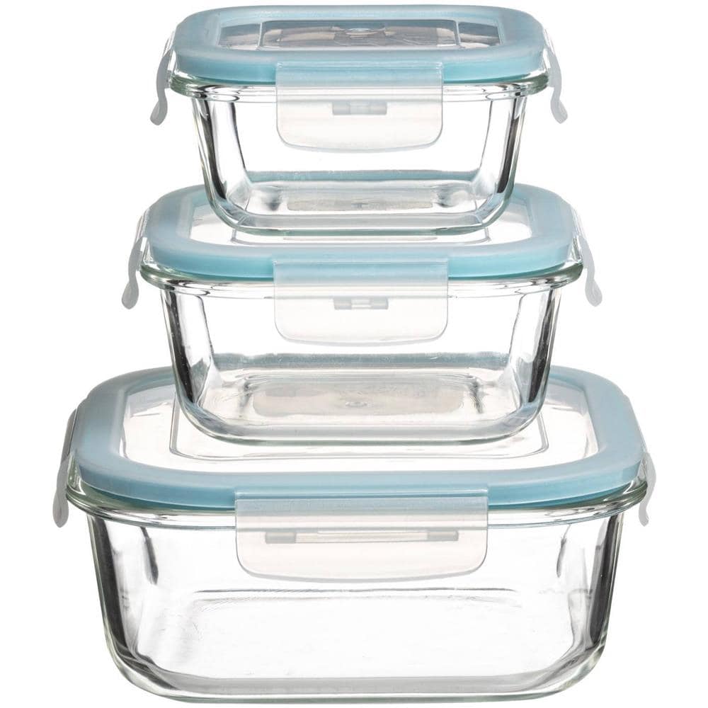 Contenitori Per Alimenti In Vetro 3 Pezzi, Con Coperchio A Clip - Foto 1