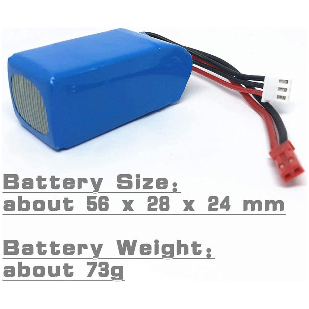 1 Pezzo Batteria Lipo Ricaricabile (7.4v 1100mah) Per Drone Auto A949 A959 A969 A979 V912 V913 V262 L959 T23 T55 F45 - Foto 2