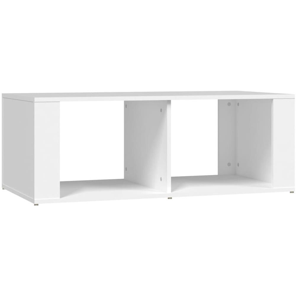 Tavolino Da Salotto Bianco 100x50x36 Cm In Legno Multistrato - Foto 2