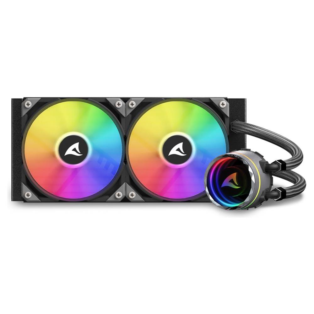 Dissipatore CPU a Liquido S80 RGB per Socket Intel LGA 115X/1366/1200/1700/2011/2011-3/2066 e Socket AMD TR4/TRX4/AM5/AM4/AM2/FM2/FM1/AM3+/AM2+/AM2 - Foto 2