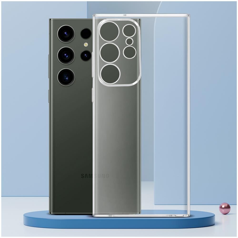 Cover Per Samsung S23 Ultra Silicone Trasparente Con Protezione Fotocamera - Foto 5