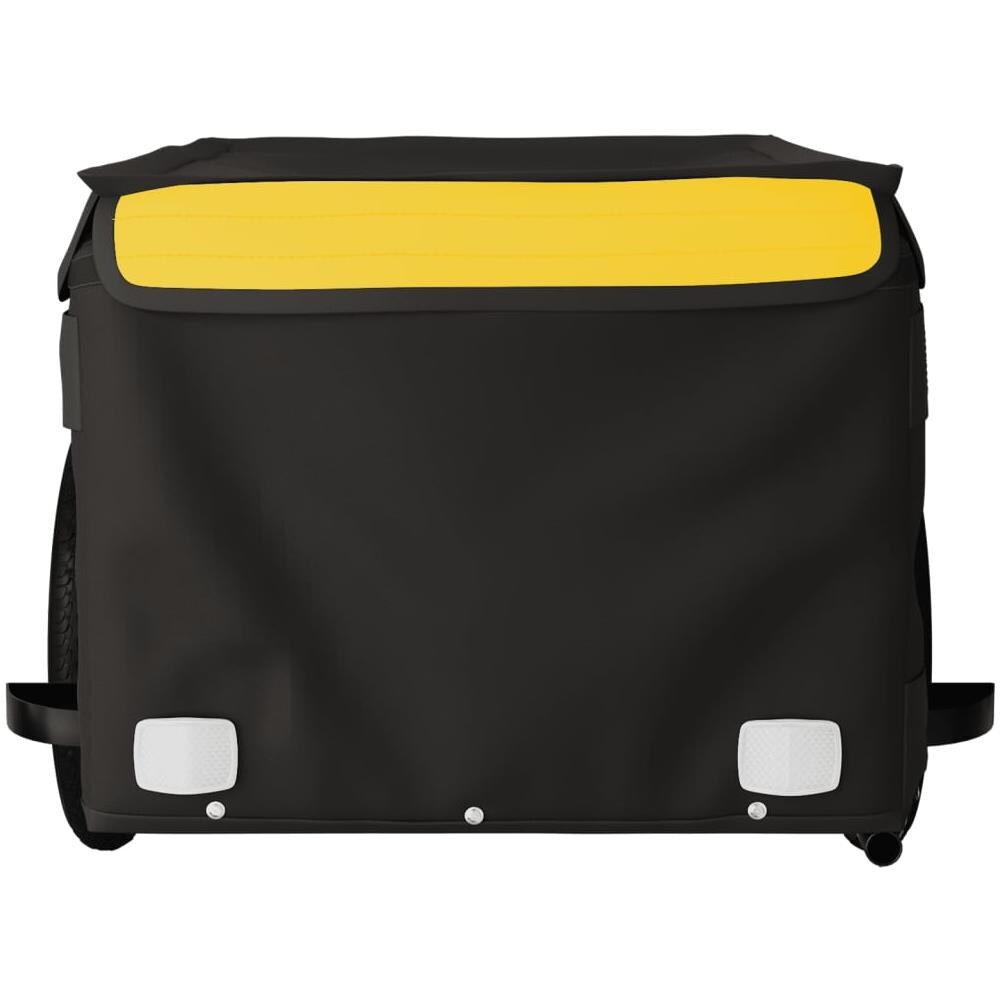 Rimorchio Da Bici Da Carico Nero E Giallo 30 Kg In Ferro - Foto 10