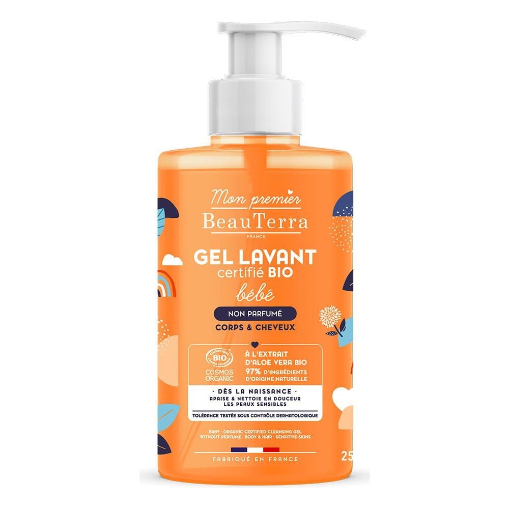 Gel Detergente Bambino Bio 250ml Pelle Sensibile Corpo E Capelli Beauterra - Foto 1