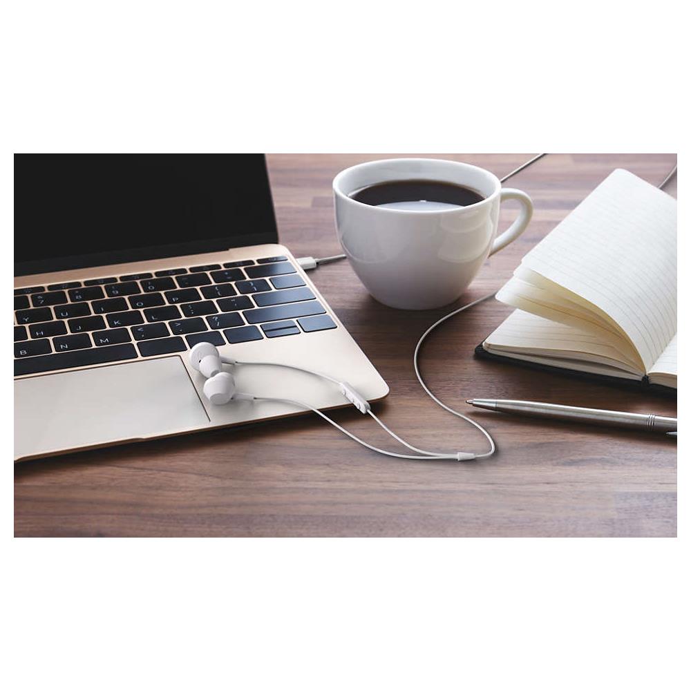 TAE5008WT / 00 cuffia e auricolare Cablato In-ear Musica e Chiamate USB tipo-C Bianco - Foto 8