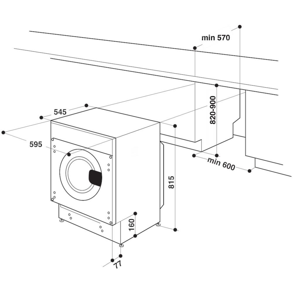 BI WMWG 91485 EU lavatrice Caricamento frontale 9 kg 1400 Giri /min Bianco - Foto 13