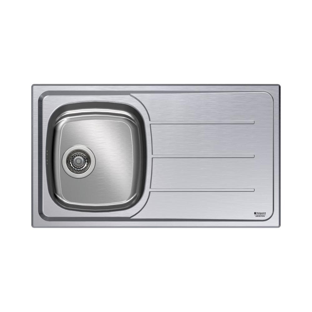 SN 86M1 (X) HA Lavello da incasso 1 Vasca con Gocciolatoio a Destra 86 x 50 cm Colore Inox - Foto 1