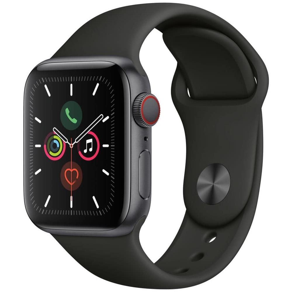 APPLE - [Ricondizionato GOLD] Watch 5 40 mm Impermeabile 5ATM GPS +  Cellular 32GB WiFi / Bluetooth con Cinturino Sport Nero Antracite - ePRICE