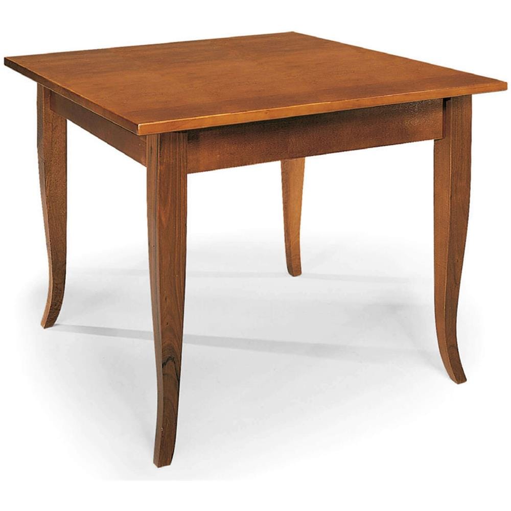 Edgar - Tavolo Da Pranzo In Legno Massello Cm 120 X 80 - Foto 1