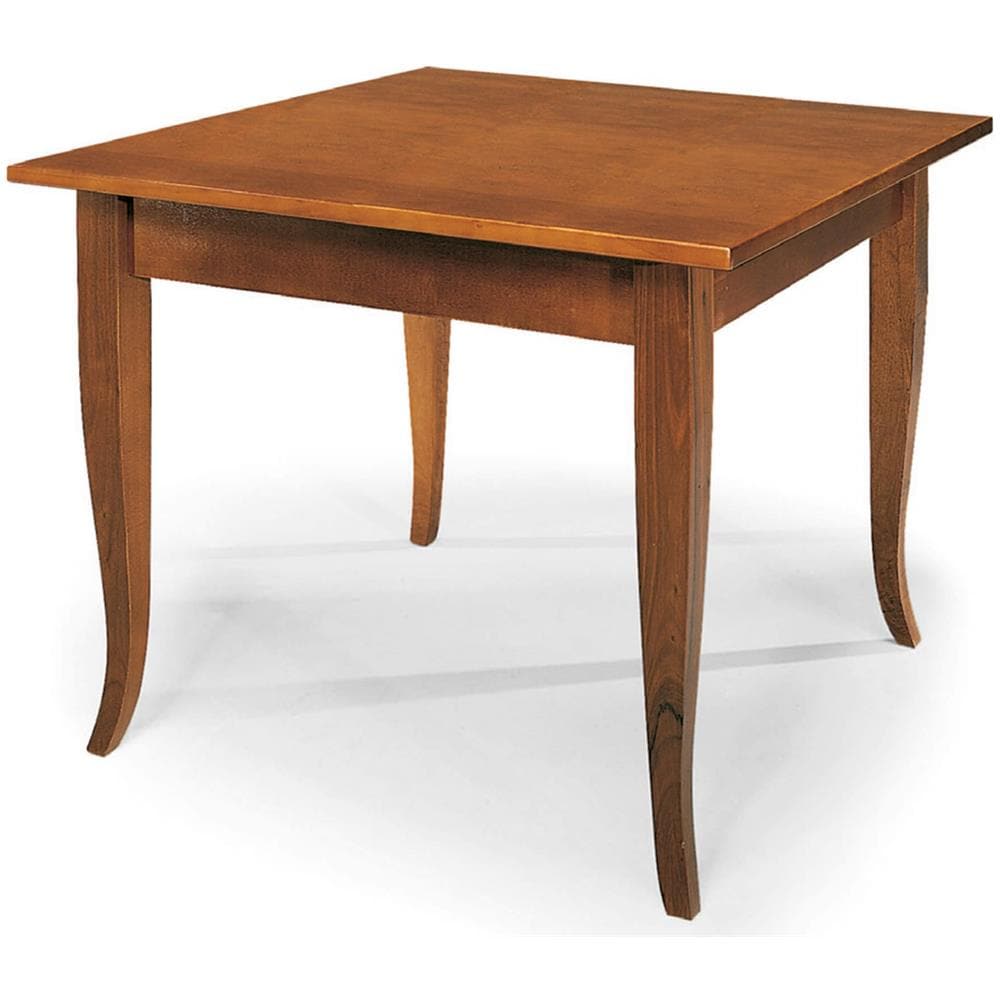 Edgar - Tavolo Da Pranzo In Legno Massello Cm 120 X 80 - Foto 2