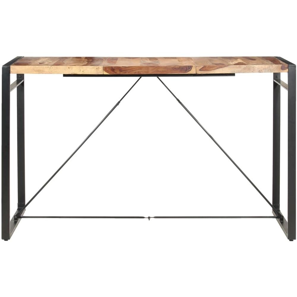Tavolo Da Bar 180x90x110cm In Legno Massello Di Sheesham - Foto 2
