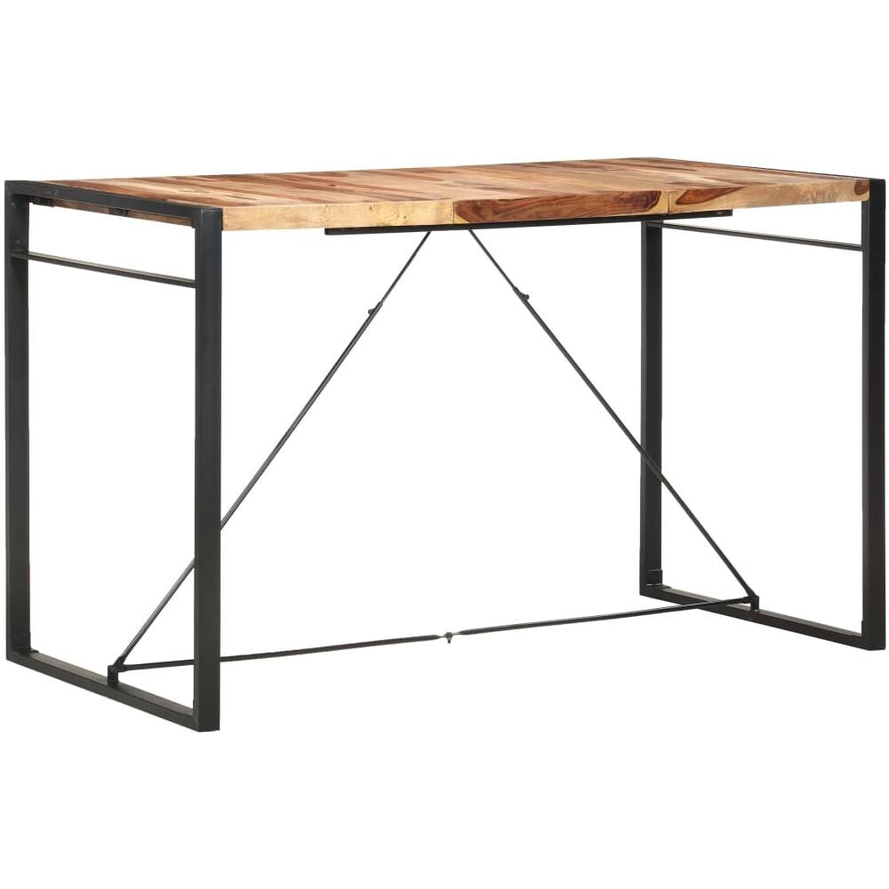 Tavolo Da Bar 180x90x110cm In Legno Massello Di Sheesham - Foto 8