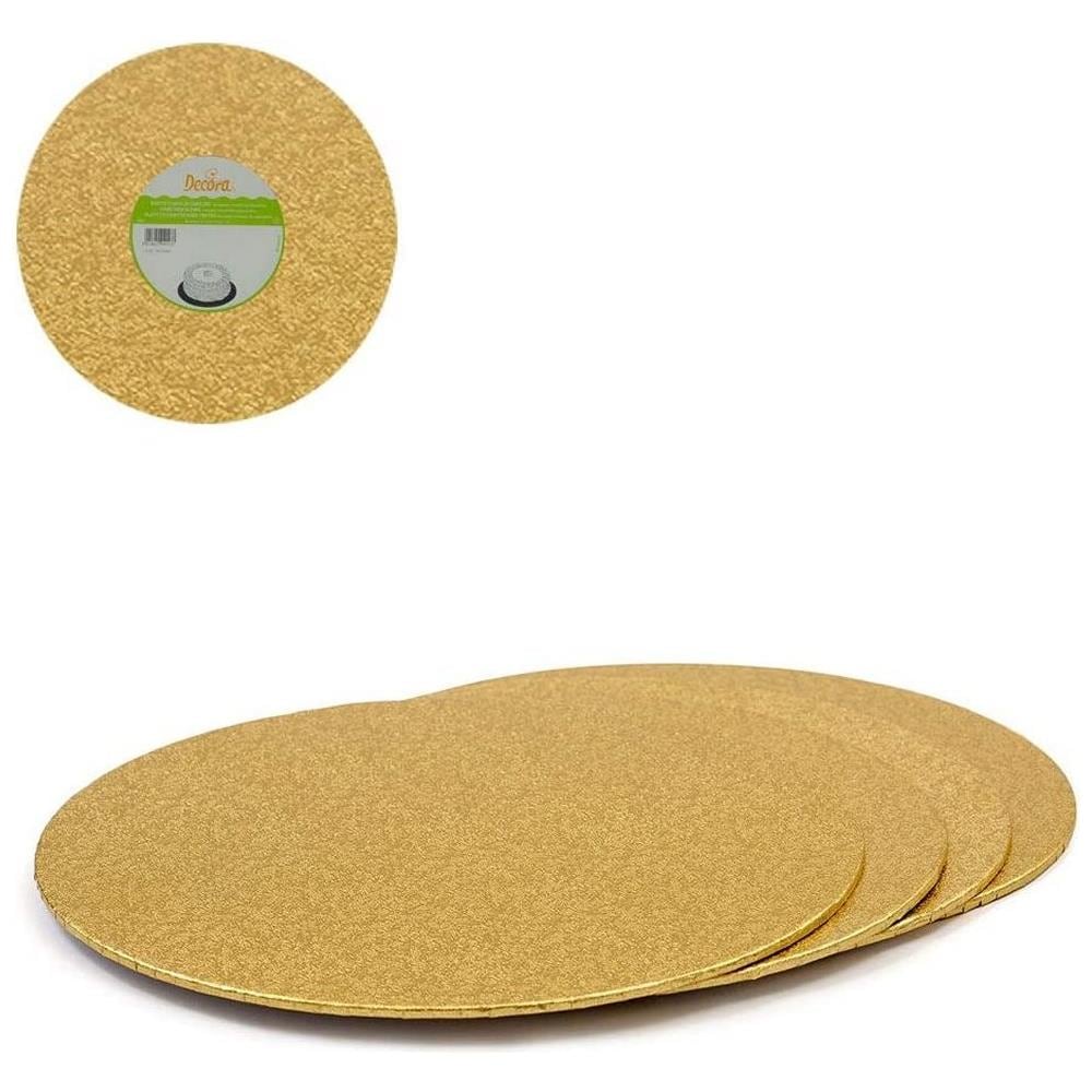 Piatto Cake Board Sottile Oro - Cm 30 - Foto 1