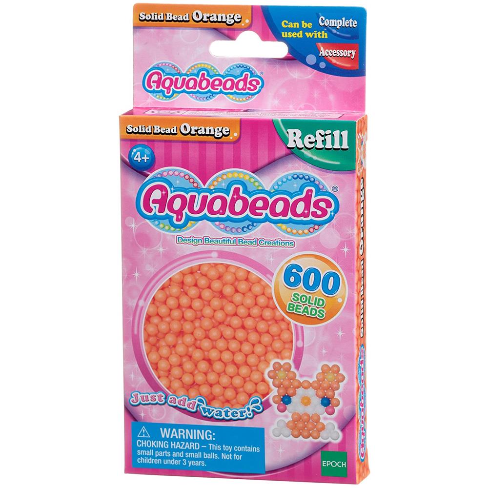 Aquabeads Perle Ricambio 600 Pz. Arancio - Foto 1